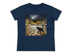 Cat "On the Prowl" Women's Midweight Cotton Tee