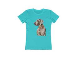 Weimaraner 'Rocky' Women's Slim Fit Ringspun Cotton T-Shirt