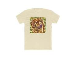 Nova Scotia Duck Tolling Retriever - Men's Fitted Cotton Crew Tee
