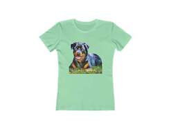 Rottweiler 'Lina' Women's Slim Fit Ringspun Cotton T-Shirt