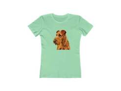 Irish Terrier 'Jocko' Women's Slim Fit Ringspun Cotton T-Shirt