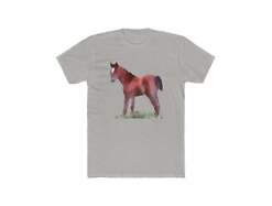 Horse 'Contata' - Men's Fitted Cotton Crew Tee