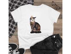 Cats of Greece 'Teris from Tinos' Women's Midweight Cotton Tee