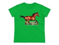 Horse 'Sam' Women's Midweight Cotton Tee