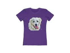 Great Pyrenees Women's Slim Fit Ringspun Cotton T-Shirt