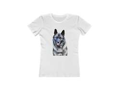 Norwegian Elkhound - Women's Slim Fit Ringspun Cotton T-Shirt