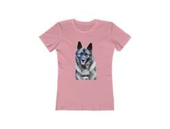 Norwegian Elkhound - Women's Slim Fit Ringspun Cotton T-Shirt
