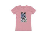 Norwegian Elkhound - Women's Slim Fit Ringspun Cotton T-Shirt
