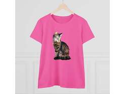 Cats of Greece 'Teris from Tinos' Women's Midweight Cotton Tee