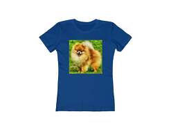 Pomeranian 'Pom Pom' - Women's Slim Fit Ringspun Cotton T-Shirt