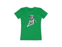 Harlequin Great Dane 'Leonid' Women's Slim Fit Ringspun Cotton T-Shir