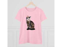 Cats of Greece 'Teris from Tinos' Women's Midweight Cotton Tee