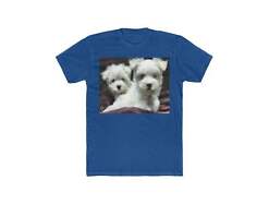 Maltese - Men's Fitted Cotton Crew Tee