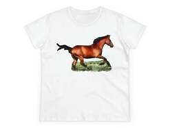 Horse 'Sam' Women's Midweight Cotton Tee