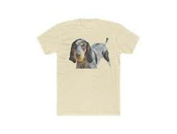 Bluetick Coonhound  Men's Fitted Cotton Crew Tee