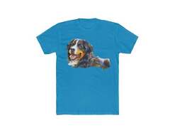 Bernese Mountain Dog - Men's Fitted Cotton Crew Tee
