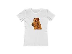 Irish Terrier 'Jocko' Women's Slim Fit Ringspun Cotton T-Shirt