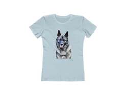 Norwegian Elkhound - Women's Slim Fit Ringspun Cotton T-Shirt