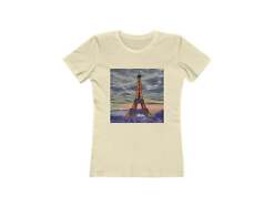 Eiffel Tower Sunset - Women's Slim Fit Ringspun Cotton T-Shirt