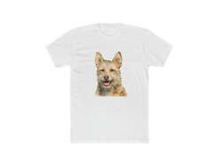 Portuguese Podengo Men's Fitted Cotton Crew Tee