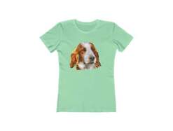 Irish Red & White Setter - Women's Slim Fit Ringspun Cotton T-Shirt