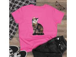 Cats of Greece 'Teris from Tinos' Women's Midweight Cotton Tee