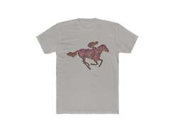 Race Horse - Men's Fitted Cotton Crew Tee