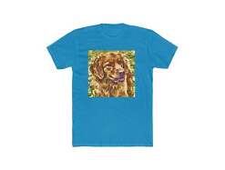 Nova Scotia Duck Tolling Retriever - Men's Fitted Cotton Crew Tee