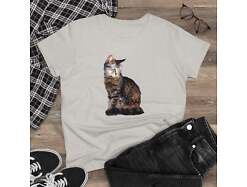 Cats of Greece 'Teris from Tinos' Women's Midweight Cotton Tee