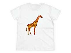Giraffe 'Camile' Women's Midweight Cotton Tee
