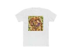 Nova Scotia Duck Tolling Retriever - Men's Fitted Cotton Crew Tee