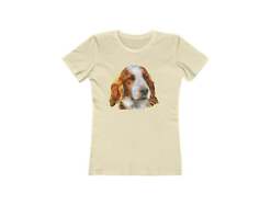 Irish Red & White Setter - Women's Slim Fit Ringspun Cotton T-Shirt