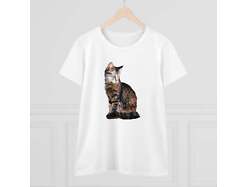 Cats of Greece 'Teris from Tinos' Women's Midweight Cotton Tee