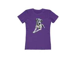 Harlequin Great Dane 'Leonid' Women's Slim Fit Ringspun Cotton T-Shir