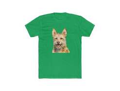 Portuguese Podengo Men's Fitted Cotton Crew Tee