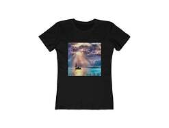 Greek Islands 'Aegean Enchantment' - Women's Slim Fit Ringspun Cotton