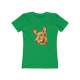 Egyptian Pharaoh Hound - Women's Slim Fit Ringspun Cotton T-Shirt (Colors: Solid Kelly Green)