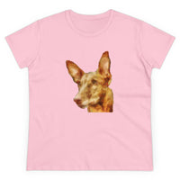 Pharaoh Hound Women's Midweight Cotton Tee (Color: Light Pink)