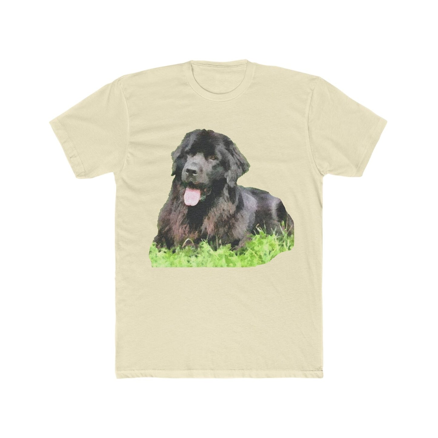 Newfoundland 'Madden' Men's Fitted Cotton Crew Tee (Color: Solid Natural)