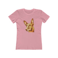Egyptian Pharaoh Hound - Women's Slim Fit Ringspun Cotton T-Shirt (Colors: Solid Light Pink)