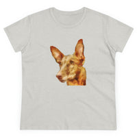 Pharaoh Hound Women's Midweight Cotton Tee (Color: Ash)