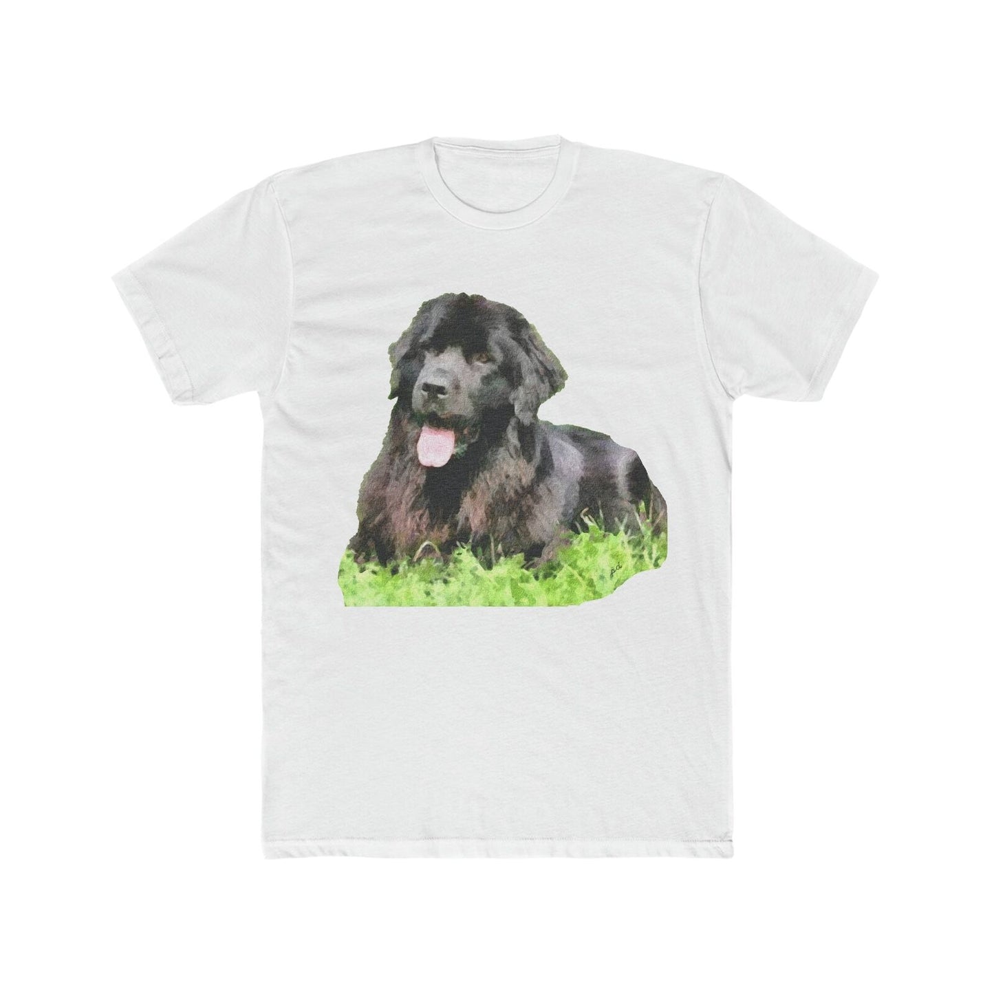 Newfoundland 'Madden' Men's Fitted Cotton Crew Tee (Color: Solid White)