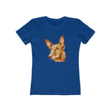 Egyptian Pharaoh Hound - Women's Slim Fit Ringspun Cotton T-Shirt (Colors: Solid Royal)