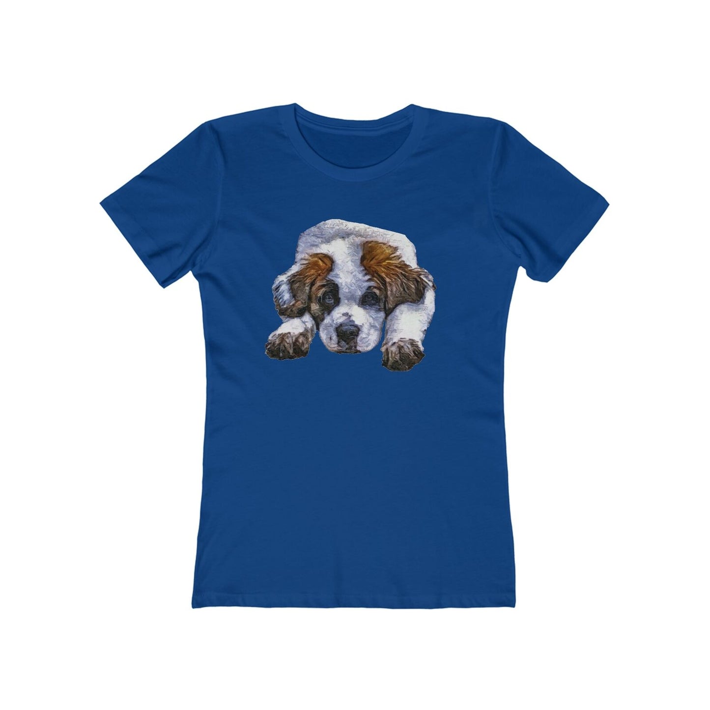 St. Bernard 'Sontuc' - Women's Slim Fit Ringspun Cotton T-Shirt (Colors: Solid Royal)