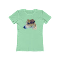 Parson Jack Russell Terrier - Women's Slim Fit Ringspun Cotton T-Shirt (Colors: Solid Mint)
