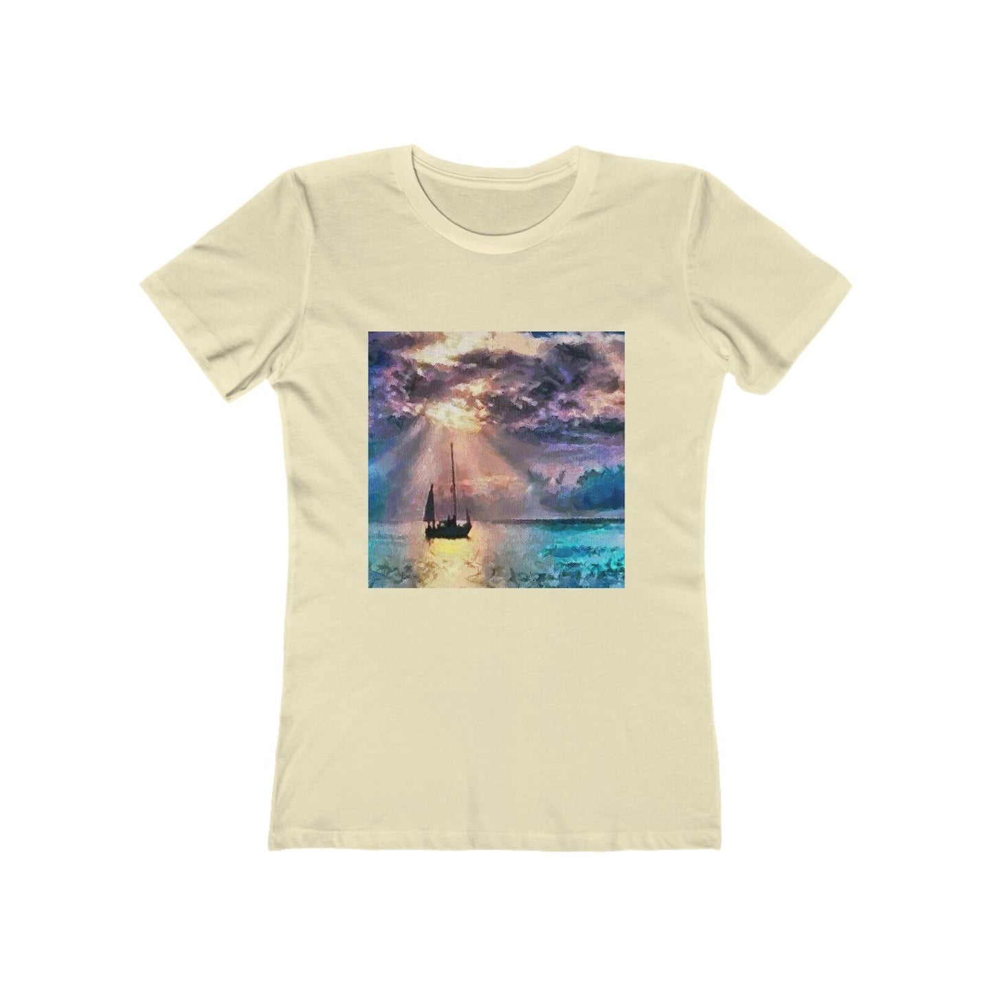 Greek Islands 'Aegean Enchantment' - Women's Slim Fit Ringspun Cotton (Colors: Solid Natural)