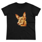 Pharaoh Hound Women's Midweight Cotton Tee (Color: Black)