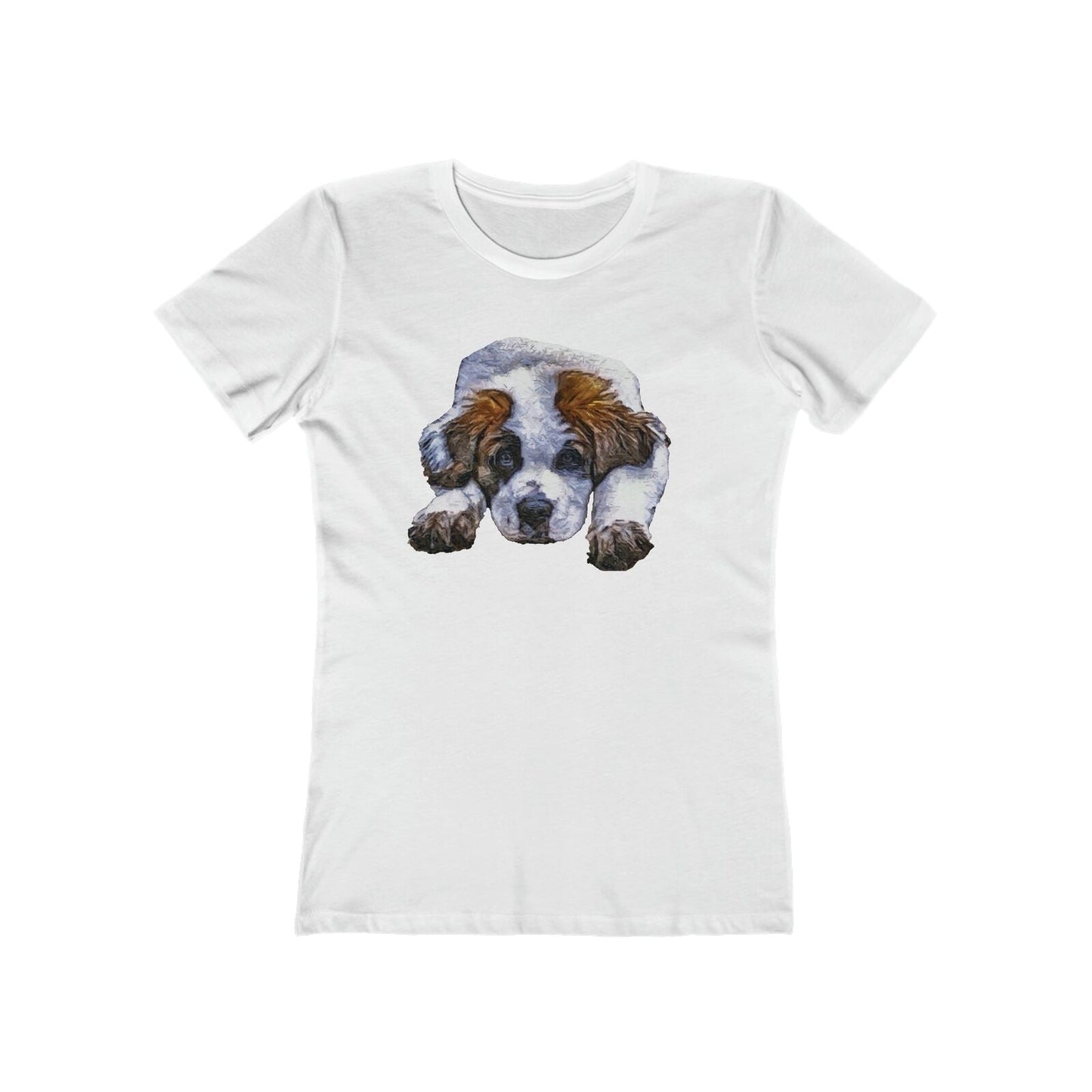 St. Bernard 'Sontuc' - Women's Slim Fit Ringspun Cotton T-Shirt (Colors: Solid White)