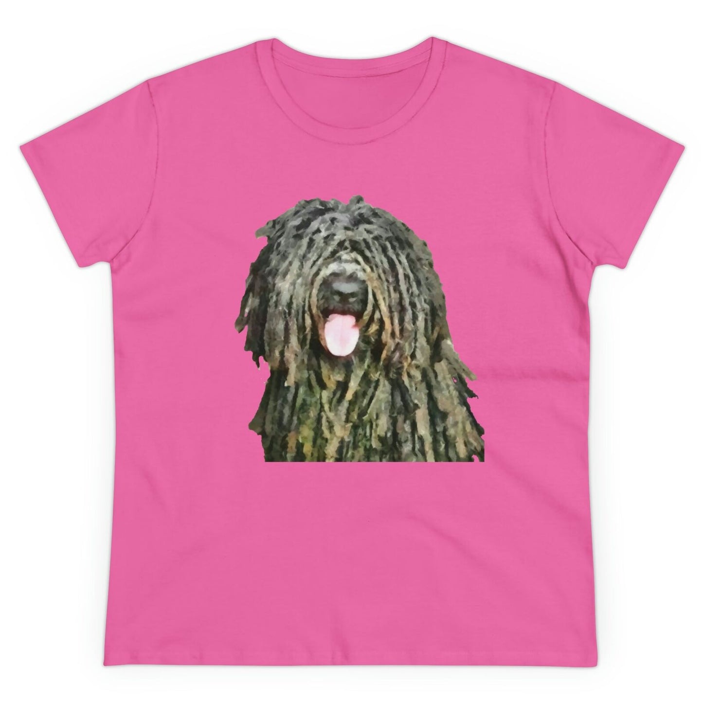 Puli 'Marlee' Women's Midweight Cotton Tee (Color: Azalea)