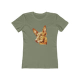 Egyptian Pharaoh Hound - Women's Slim Fit Ringspun Cotton T-Shirt (Colors: Solid Light Olive)